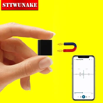 OTG Mobiliojo telefono ryšys Mini balsu aktyvuotas įrašymo įrenginys Mažas skaitmeninis garso įrenginys Garso įrašymas Mikro diktofono magnetas