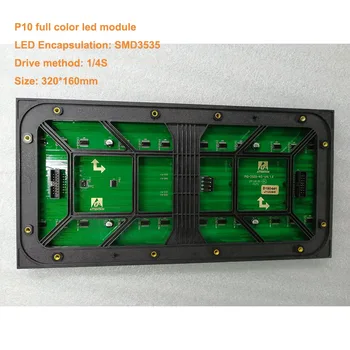 P10 320*160mm LED matricos lauko LED modulis SMD RGB reklaminis vaizdo led panelis taksi toof LED ekranas P4 P5 P6 P8 ali ekspresas