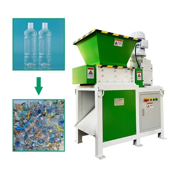 Parduodamas pramoninis dvigubas veleno smulkintuvas Skaidulų atliekų pluošto atliekos Alavo statinės smulkinimo mašina
