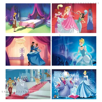 Pasidaryk pats 5D mozaikos deimantų tapyba Disney princesė Pelenė Deimantų siuvinėjimas Pilnas kryžiaus dygsnio mozaikos svetainės namų dekoras