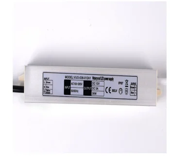  pastovios įtampos IP67 mini apšvietimo transformatorius DC12V 24V AC100V-240V vandeniui atspari LED tvarkyklė juostinei lempai + RF nuotolinio valdymo pultui