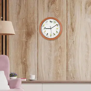 Paukščių laikrodžiai Sieniniai laikrodžiai, kurie dainuoja kabančio laikrodžio dekorą lentynų biuro sienoms