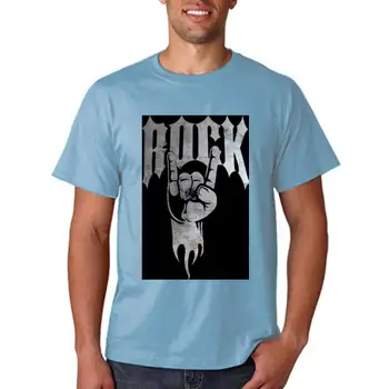 Pavadinimas: Vyrų marškinėliai 80s Rock Hand Sign Rock and Roll Rock T Shirt moteriški marškinėliai marškinėliai