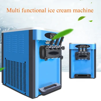 PBOBP didmeninės prekybos prekystalis 3 skonio minkštų ledų gaminimo mašina komercinė vaisių ledų gaminimo mašina