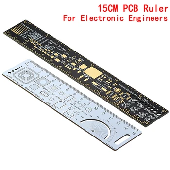 PCB liniuotė elektronikos inžinieriams Geeks Makers For Arduino ventiliatoriams PCB etaloninė liniuotė PCB pakavimo blokai v2 - 6