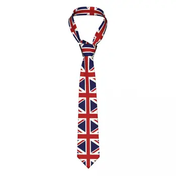 Personalized Union Jack Flag Of The UK Ties Men Fashion Silk Wedding Neckties