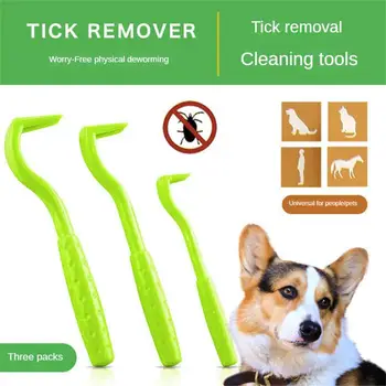 Pet Flea Remover įrankių rinkinys Plastikinis draskymo kabliukas Remover Pet Cat Šunų priežiūros reikmenys Erkių rinkėjas Naminių gyvūnėlių priedai