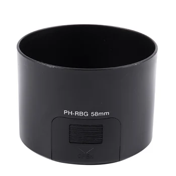 PH-RBG 58mm objektyvo gaubtas Juoda skirta Pentax SMCP-DA 55-300mm f/4-5.8 ED