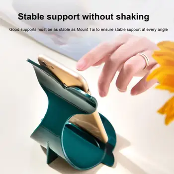 Phone Stand Stable Portable Cartoon Whale Design Mobile Phone Holder Creative Anti-slydimo palaikymas plastikiniams telefonams