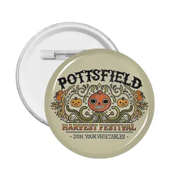Pottsfield derliaus festivalio smeigtuko ženklelis krepšio ženkliukams sagės metaliniai smeigtukai mėgėjams
