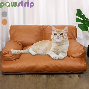 Prabangi kačių lova Neperšlampama minkšta sofa naminiams gyvūnėliams mažiems šunims Katės Techninis audinys Dilimui atsparus kačiukas Miego kilimėlis Naminių gyvūnėlių reikmenys