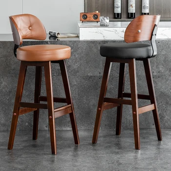 Prabangios ergonomiškos baro kėdės Virtuvė Funkcija Svetainės kėdė Modernios baro kėdės Šiaurietiško dizaino aukšti Barkrukken baldai SR50BC