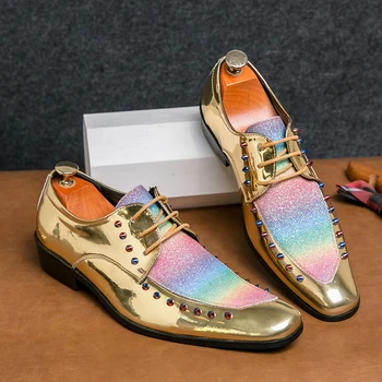 Prabangus prekės ženklas Mada Vyriški natūralios odos batai Sujungimo dizainas Vyriški loaferiai Lengvi plokščiadugniai laisvalaikio batai