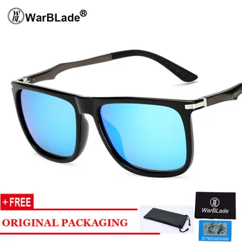 Prabangūs kvadratiniai akiniai nuo saulės Vyrai Moterys Poliarizuotas aliuminis Magnis Juodi akiniai nuo saulės UV400 Akiniai aksesuarai Oculo