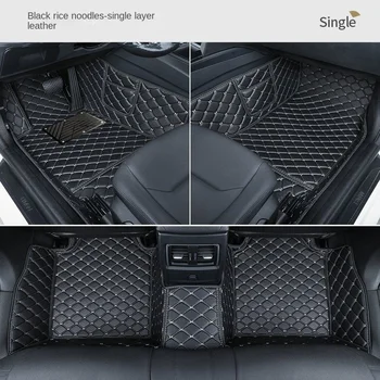 PU odiniai pritaikyti automobilių grindų kilimėliai Bentley Flying Spur 5 vietų 2014-2017 4 vietų 2010-2012 interjero aksesuarai Interjeras