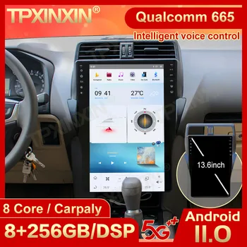 Qualcomm 1 DIN Android 11 tesl- multimedijos stereofoninis įrenginys Toyota Land Cruiser Prado 150 2018 GPS Navi vaizdo garso grotuvo pagrindinis blokas