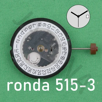 randa 515 judėjimas Šveicarijos 515-3 normtech 3 rankų kvarco judėjimas su data Priedai Atsarginių dalių remontas Laikrodžio judėjimas