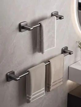 Rankšluosčių kabykla, tualeto neperforuojanti sieninė lentyna, vonios rankšluosčių laikymo kabykla