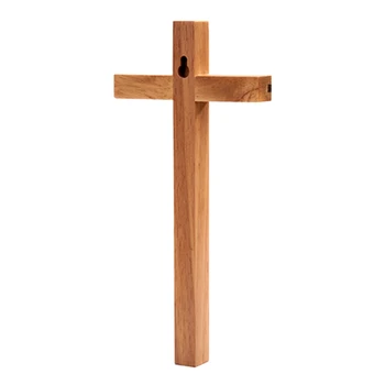 Rankų darbo medinis kryžiui Kristaus ornamentai Sieninis kabantis stalas kryžiui namų altoriui Koplyčia Bažnyčios dekoras Krikščioniška dovana