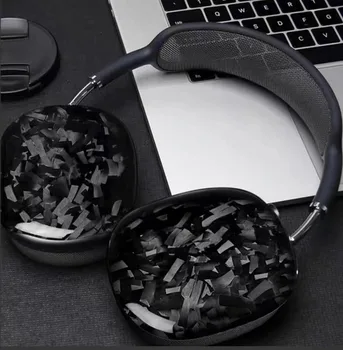 Real Carbon Fiber ausinių dėklas, skirtas Apple AirPods Max anglies pluošto ausinėms Belaidis 