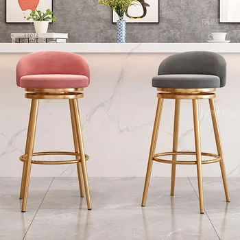 Reguliuojamos modernios baro kėdės Vintažinis dizaineris Kėlimas Dinning Baro kėdės Nemokamas pristatymas Prabangūs sillas Para Comedo kambario baldai