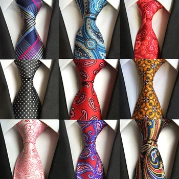 Ricnais 8cm vyriškas kaklaraištis Dryžuotas pledas Gėlių kaklaraiščiai vyrams Mokyklai Verslas Vestuvių aksesuarai Vyriškos dovanos Prabangūs kaklaraištis