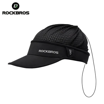 ROCKBROS Gaivinantis vasaros apsaugos nuo saulės dangtelis Du būdai dėvėti kvėpuojančią greitai džiūstančią Tinka šalmui Unisex dydžio sportinė kepurė
