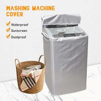 S / M / L / XL skalbimo mašinos dangtelio viršuje Atidarykite skalbinių džiovyklę Apsaugokite dangtelį dulkėms atsparus vandeniui atsparus dangtelis automatinei skalbimo mašinai