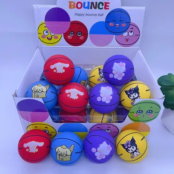 Sanrio Smagus vaikų elastinis kamuolys Vaikų dėlionė Žaislinis animacinis filmas Atšokęs kamuolys Kietas guminis atšokęs kamuolys