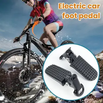 Saugūs dviračio pedalai Aukščiausios kokybės aliuminio lydinio sulankstomi dviračio kaiščiai, skirti el. dviračio neslystančioms kojų atramoms su greito atleidimo pedalais, pagerina el. dviratį
