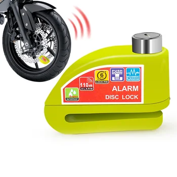 Signalizacija Motociklo dviračių spynos spynos disko aliuminio lydinio apsaugos nuo vagystės priminimo virvės užrakto krepšio motociklo acce