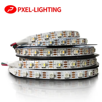 SK6812 RGBW LED juostos lemputė 4 in 1 Panašus WS2812B 1m 4m 5m 30 60 144 šviesos diodai Individualūs adresuojami RGBWW LED žibintai IP30 65 67 5V