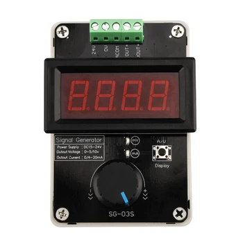 skaitmeninis 4-20MA 0-10V įtampos signalo generatorius 0-20MA Reguliuojamas srovės siųstuvas Elektroninis matavimo prietaisas Lengva naudoti