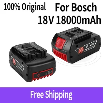 skirta 18V Bosch 18000mAh įkraunamų elektrinių įrankių baterija su LED ličio jonų keitimu BAT609, BAT609G, BAT618, BAT618G, BAT614