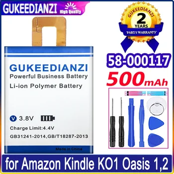 skirta Amazon Kindle KO1 Oasis 1,2 Oasis1 Oasis2 58-000117 500mAh Li-Ion Battery Batteria + nemokami įrankiai