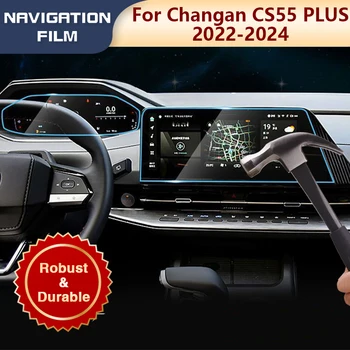 skirta Changan CS55 PLUS 2022 2023 2024 GPS centro valdymas Ekrano navigacijos apsaugos plėvelė Anti - Scratch automobilio salono aksesuarai
