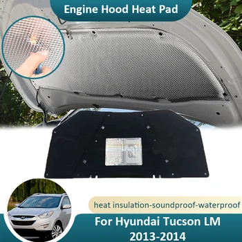 skirta Hyundai Tucson LM 2013 2014 m. priekinio variklio gaubto garso šilumos izoliacijos kilimėlis Medvilnės dangtelis Garsui nepralaidi ugniasienė Automatinis priedas