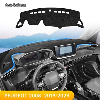 skirta Peugeot 2008 E2008 GT Line 2019 2020 2021 2022 2023 Automobilio prietaisų skydelio dangtelio kilimėlis Dash Board Sun Shade Anti-UV Pad priedai