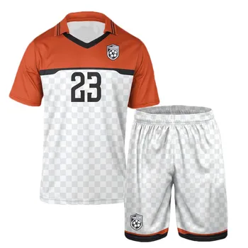Soccer Jerseys Sportinis kostiumas Individualizuota didmeninė prekyba Treniruočių klubo komanda Uniex Kid Elastingumas Kvėpuojantys Greitai džiūstantys marškinėliai Trumpi