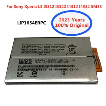SONY LIP1654ERPC Telefono baterija 3200mAh skirta Sony Xperia L3 I3312 i3322 i4312 i4332 SM33 LIP1654 SNYS1654 Pakaitinė Batteria