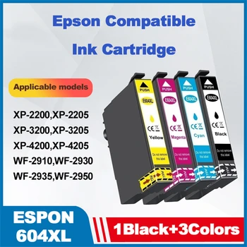 Su Epson 604XL suderinama rašalo kasetė skirta Epson XP-2200 XP-2205 XP-3200 XP-3205 XP-4200 XP-4205 WF-2910 WF-2930 WF-2935 WF-2950