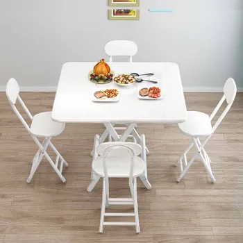 Sulankstomas šiaurietiško valgomojo stalas japoniško stiliaus valgomojo stalas erdvės taupyklės Svetainė Mesas Pegables Portatil virtuvės baldai