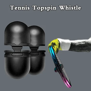 Tennis Topspin Whistle Tennis Hitting Trainer Master The Ultimate Serve Nešiojamas teniso kamuoliuko treniravimo įrankis teniso praktikai