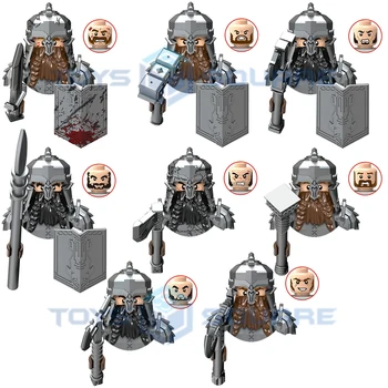 The Dwarf Warrior Model Blocks MOC Bricks Set Gifts Žaislai vaikams
