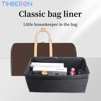 TINBERON krepšio organizatorius Įdėkite kelioninį krepšį 45 50 55 60 Krepšio įdėklų organizatoriai Veltinio kosmetikos krepšys Didelės talpos makiažo tualeto reikmenų krepšiai
