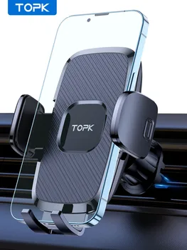 TOPK automobilinis telefono laikiklis 2023 m. atnaujinimas su kablio spaustuku 