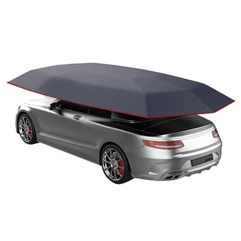 Universal Car Sun Shade Umbrella Cover Palapinės audinys Uv Protect vandeniui 4.2 x 2.1M