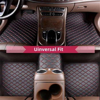 Universal Fit Flat Side 5PCS Car Front & Rear Floor Mat Liner For Buick Regal LaCrosse Verano Encore Envision Enclave ALL modeliai