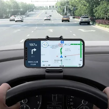 Universalus prietaisų skydelis Automobilinis telefono laikiklis Lengvas spaustukas Stovas GPS ekranas Laikiklis Automobilinio laikiklio palaikymas iPhone 8 X Samsung XiaoMi