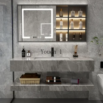 Vanity Lithops Prabangi vonios spintelė Grindų lentynos Vonios spintelės priedai Badezimmer Schrank namų baldai YQ50BC